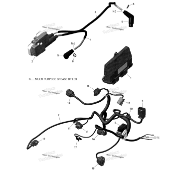 ENGINE HARNESS AND ELECTRONIC MODULE