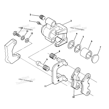 FRONT BRAKE ASSEMBLY TRAIL BLAZER