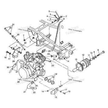ENGINE MOUNTING SPORTSMAN 4X4