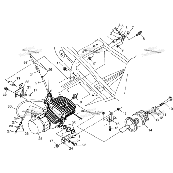 ENGINE MOUNTING XPLORER 300