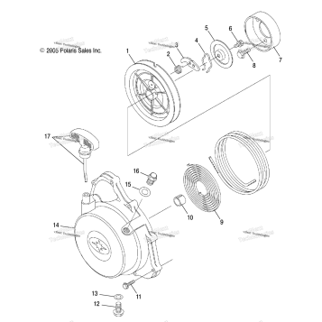 ENGINE, RECOIL STARTER