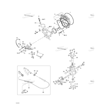 OIL INJECTION SYSTEM, OIL PUMP, ROTARY VALVE