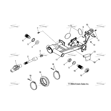 SWING ARM, REAR /EB/EC/ED