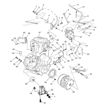 ENGINE MOUNTING SCRAMBLER 500