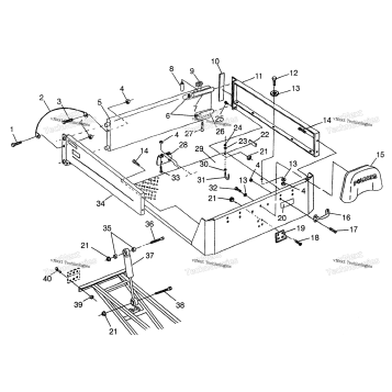 REAR BED MOUNTING W97AE42A