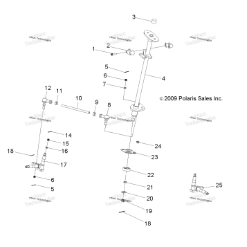 STEERING, STEERING POST & TIE ROD ASM