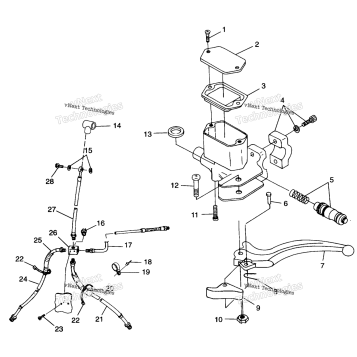 CONTROLS MASTER CYLINDER/BRAKE LINE