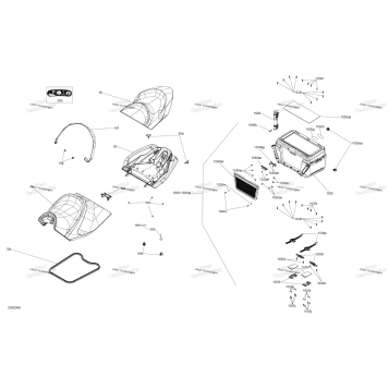 SEAT - FOOTRESTS AND COOLER