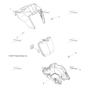 BODY, HEADLIGHT POD