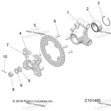 SUSPENSION, REAR HUB & BEARING CARRIER