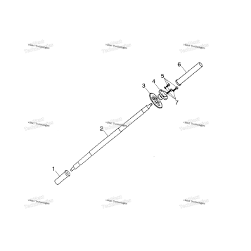 REAR WHEEL AXLE A03FA09CA/CC/CD