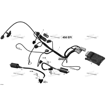ENGINE HARNESS AND ELECTRONIC MODULE