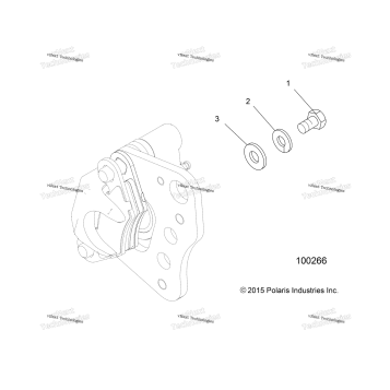 BRAKES, FRONT CALIPER MOUNTING A19SDE57F1/SDA57F1