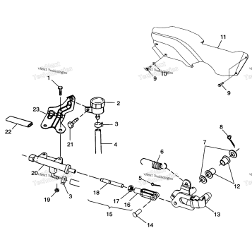 REAR BRAKE MASTER CYLINDER