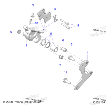 BRAKES, CALIPERS, REAR
