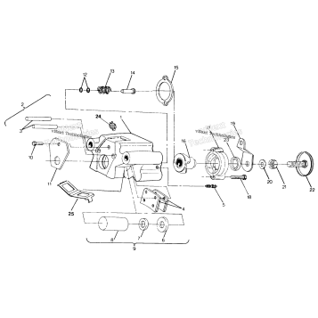 REAR BRAKE ASSEMBLY TRAIL BOSS