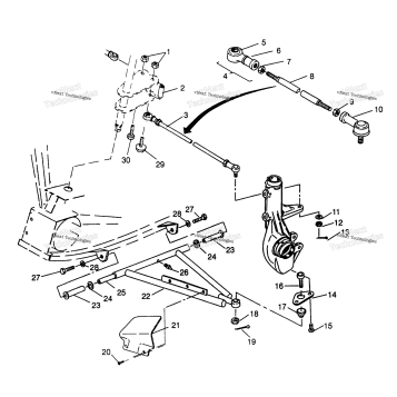 AARM/STRUT MOUNTING 6X6 400L W968740 & 6X6 400L NORWEGIAN