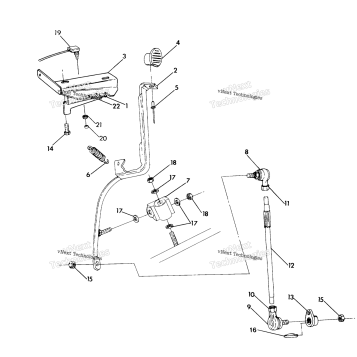SHIFT LINKAGE ASSEMBLY 4X4UPDATED 4/89