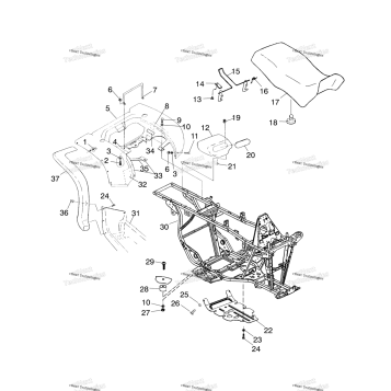 REAR CAB & SEAT /FC