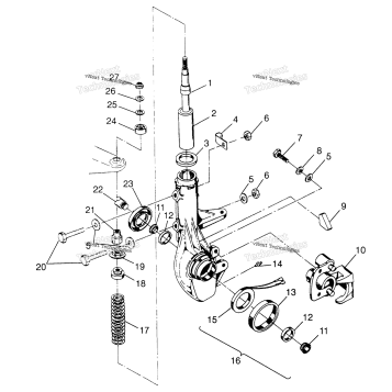FRONT STRUT SPORTSMAN 500 W97CH50A