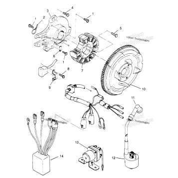 MAGNETO ASSEMBLY 6X6 400L U.S. , SWEDISH S958740 & NORWEGIAN N