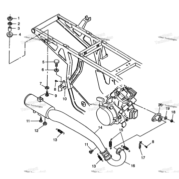 EXHAUST SYSTEM XPLORER 400L