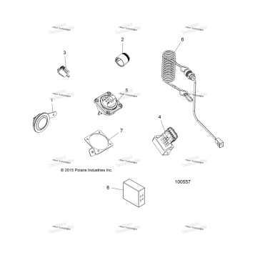 ELECTRICAL, HORN & BATTERY SWITCH A16SXS95CK