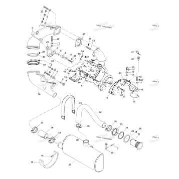 ENGINE SUPPORT AND MUFFLER
