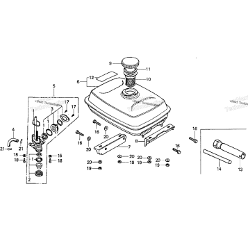 FUEL TANK + FUEL VALVE