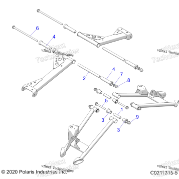 SUSPENSION, REAR CONTROL ARM MOUNTING