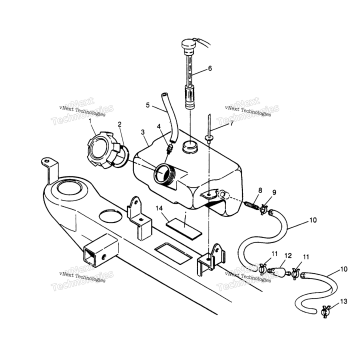 OIL TANK ASSEMBLY 2X4 300