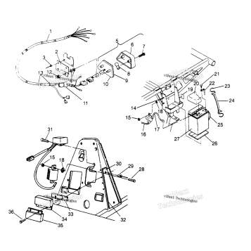 ELECTRICAL/TAILLIGHT ASSEMBLY 6X6 300