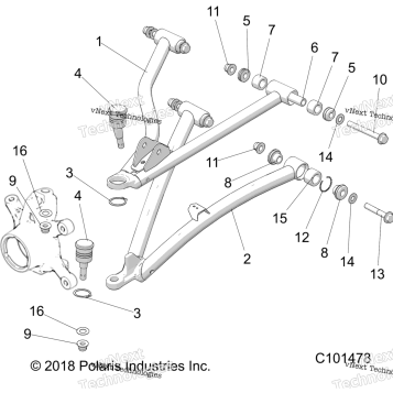 SUSPENSION, FRONT AARMS