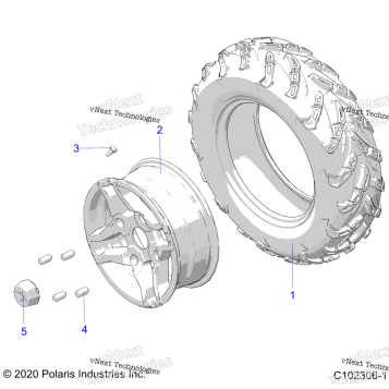 WHEELS, FRONT TIRE
