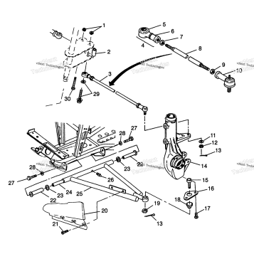 AARM/STRUT MOUNTING SPORTSMAN 500 & SWEDISH SPORTSMAN 500 S96924