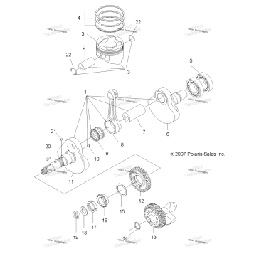 ENGINE, CRANKSHAFT & PISTON