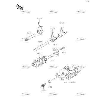 GEAR CHANGE DRUM/SHIFT FORK(S)