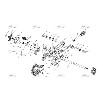 SWING ARM/REAR GEARCASE MOUNTING