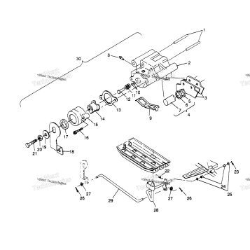 REAR BRAKE ASSEMBLY SPORT 400L