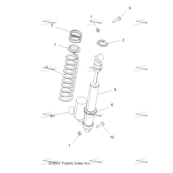 SUSPENSION, REAR SHOCK