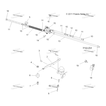 ENGINE, CARBURETOR MOUNTING & FUEL LINES