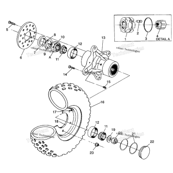 FRONT WHEEL ASSEMBLY 4X4 350L