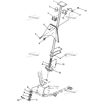 STEERING POST XPRESS 300 W97CA28C & XPRESS 400L