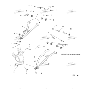 SUSPENSION, FRONT AARMS