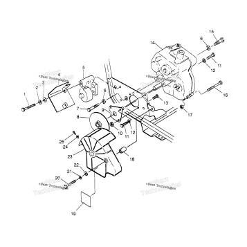 GEARCASE/BRAKE MOUNTING 2X4 300