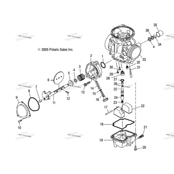 ENGINE, CARBURETOR, LOWER