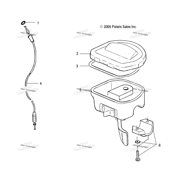 CONTROLS, THROTTLE ASM./CABLE
