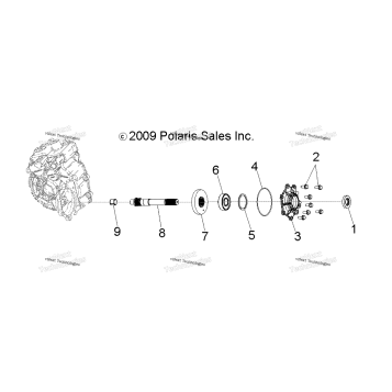 DRIVE TRAIN, MAIN GEARCASE OUTPUT SHAFT