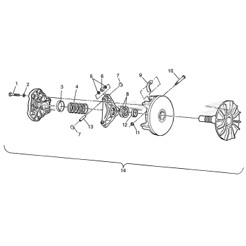 DRIVE CLUTCH XPRESS 300 W97CA28C & XPRESS 400L