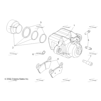 BRAKES, REAR CALIPER